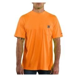 Men's Carhartt Force Hi-Vis Color Enhanced T-Shirt -LaCrosse Store 0 1001 carhartt force hi vis color enhanced t shirt brite orange