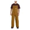 Men's Carhartt Loose Fit Washed Duck Insulated Bib Overalls