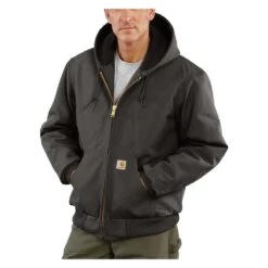 Men's Carhartt Quilted Flannel Lined Duck Active Jacket -LaCrosse Store 0 1001 carhartt quilted flannel lined duck active jacket gravel