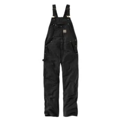 Men's Carhartt R01 Duck Bib Overalls -LaCrosse Store 0 1001 carhartt r01 duck bib overalls black