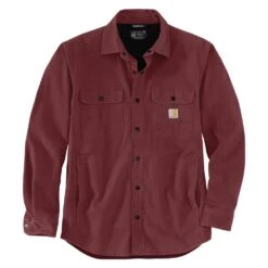 Men's Carhartt Rugged Flex Relaxed Fit Canvas Fleece-Lined Shirt Jac -LaCrosse Store 0 1001 carhartt rugged flex relaxed fit canvas fleece lined shirt jac sable