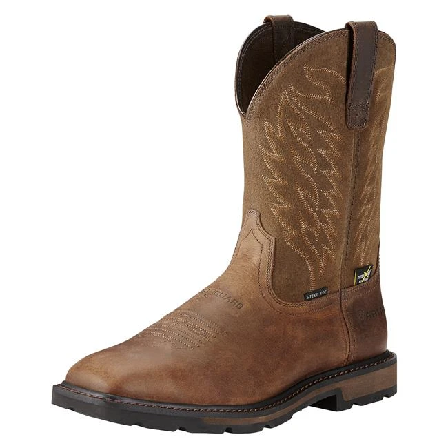 Men's Ariat 10" Groundbreaker Wide Square Toe Met Guard Steel Toe Boots 1 Men's Ariat 10" Groundbreaker Wide Square Toe Met Guard Steel Toe Boots