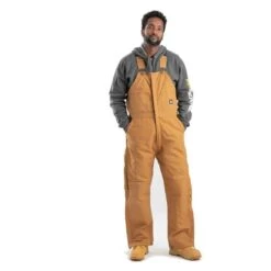 Men's Berne Workwear Deluxe Insulated Bib Overalls -LaCrosse Store 0 650 berne workwear deluxe insulated bib overalls brown duck