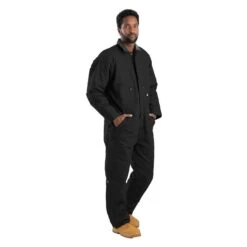 Men's Berne Workwear Deluxe Insulated Coveralls -LaCrosse Store 0 650 berne workwear deluxe insulated coveralls black