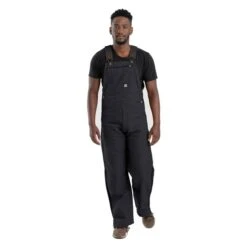 Men's Berne Workwear Heritage Unlined Duck Bib Overalls -LaCrosse Store 0 650 berne workwear heritage unlined duck bib overalls black