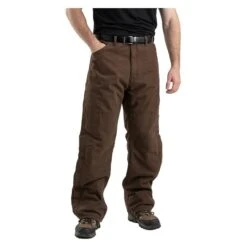 Men's Berne Workwear Highland Washed Duck Insulated Outer Pants