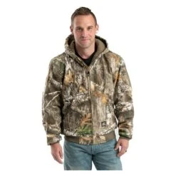 Men's Berne Workwear Original Hooded Jacket -LaCrosse Store 0 650 berne workwear original hooded jacket realtree edge