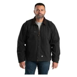 Men's Berne Workwear Original Washed Gasoline Jacket -LaCrosse Store 0 650 berne workwear original washed gasoline jacket black