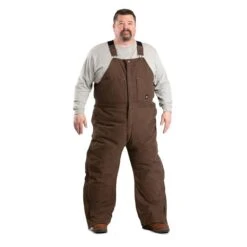 Men's Berne Workwear Original Washed Insulated Bib Overalls