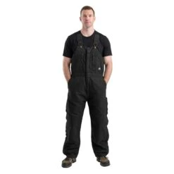 Men's Berne Workwear Original Washed Insulated Bib Overalls -LaCrosse Store 0 650 berne workwear original washed insulated bib overalls black