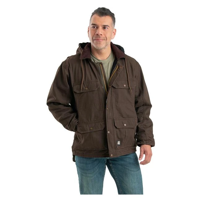 Men's Berne Workwear Washed Contractor Coat 4 Men's Berne Workwear Washed Contractor Coat - Image 4