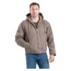 Men's Berne Workwear Washed Hooded Work Coat