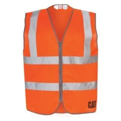 Men's CAT Hi-Vis Zip Vest 6 Men's CAT Hi-Vis Zip Vest -LaCrosse Store 0 650 cat hi vis zip vest orange