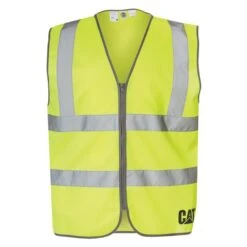 Men's CAT Hi-Vis Zip Vest