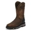 Men's Justin Original Work Boots 11" Driscoll Square Toe Met Guard ST WP