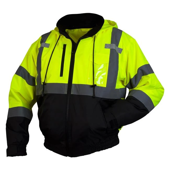 Men's Pyramex HI-Vis Lime Bomber Jacket 1 Men's Pyramex HI-Vis Lime Bomber Jacket