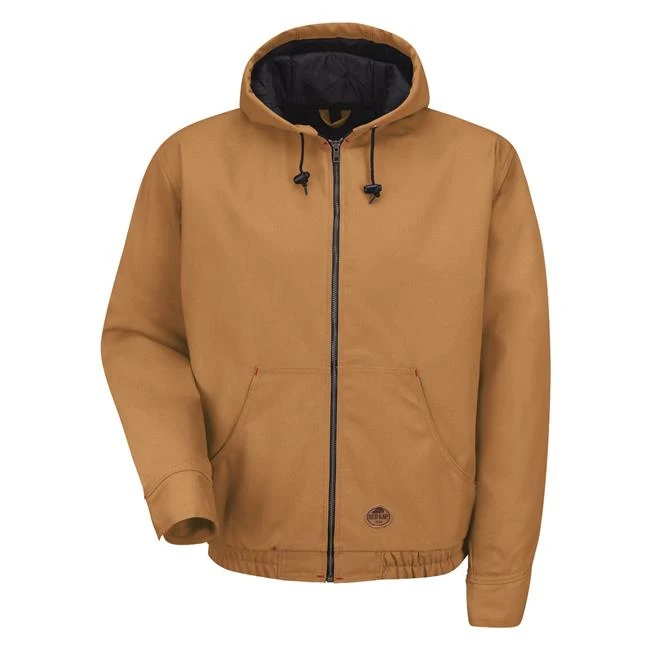 Men's Red Kap Blended Duck Zip- Front Hoodie 1 Men's Red Kap Blended Duck Zip- Front Hoodie