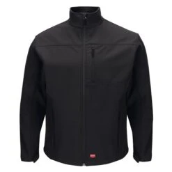 Men's Red Kap Deluxe Soft Shell Jacket -LaCrosse Store 0 650 red kap deluxe soft shell jacket black1