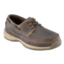 Women's Rockport Works Sailing Club Boat Shoe Steel Toe -LaCrosse Store 0 650 rockport works sailing club boat shoe steel toe brown2