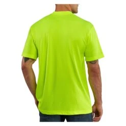 Men's Carhartt Force Hi-Vis Color Enhanced T-Shirt -LaCrosse Store 1 1001 carhartt force hi vis color enhanced t shirt brite lime