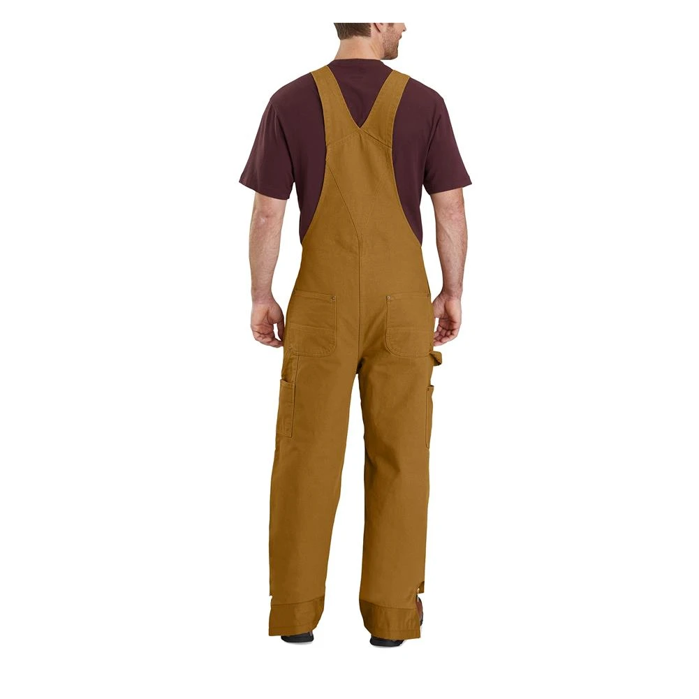 Men's Carhartt Loose Fit Washed Duck Insulated Bib Overalls 2 Men's Carhartt Loose Fit Washed Duck Insulated Bib Overalls - Image 2