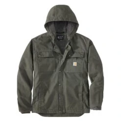 Men's Carhartt Relaxed Fit Washed Duck Utility Jacket -LaCrosse Store 1 1001 carhartt relaxed fit washed duck utility jacket moss