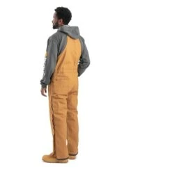 Men's Berne Workwear Deluxe Insulated Bib Overalls -LaCrosse Store 1 650 berne workwear deluxe insulated bib overalls brown duck