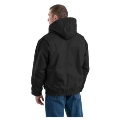 Men's Berne Workwear Flame Resistant Duck Hooded Jacket -LaCrosse Store 1 650 berne workwear flame resistant duck hooded jacket black