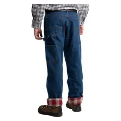 Men's Berne Workwear Heartland Flannel-Lined Denim Dungaree -LaCrosse Store 1 650 berne workwear heartland flannel lined denim dungaree stone wash dark