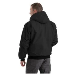 Men's Berne Workwear Original Hooded Jacket -LaCrosse Store 1 650 berne workwear original hooded jacket black