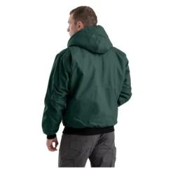 Men's Berne Workwear Original Hooded Jacket -LaCrosse Store 1 650 berne workwear original hooded jacket green