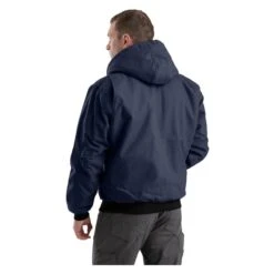 Men's Berne Workwear Original Hooded Jacket -LaCrosse Store 1 650 berne workwear original hooded jacket navy
