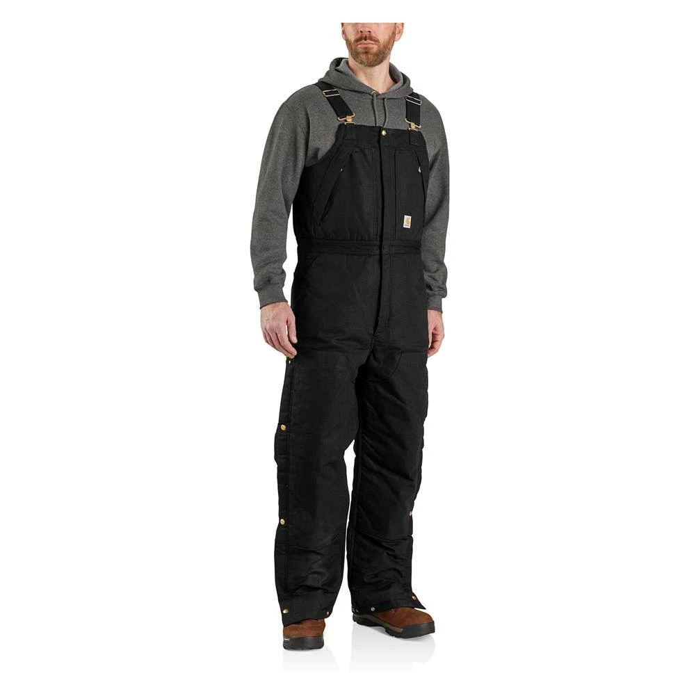 Men's Carhartt Loose Fit Duck Insulated Bib Overalls 3 Men's Carhartt Loose Fit Duck Insulated Bib Overalls - Image 3