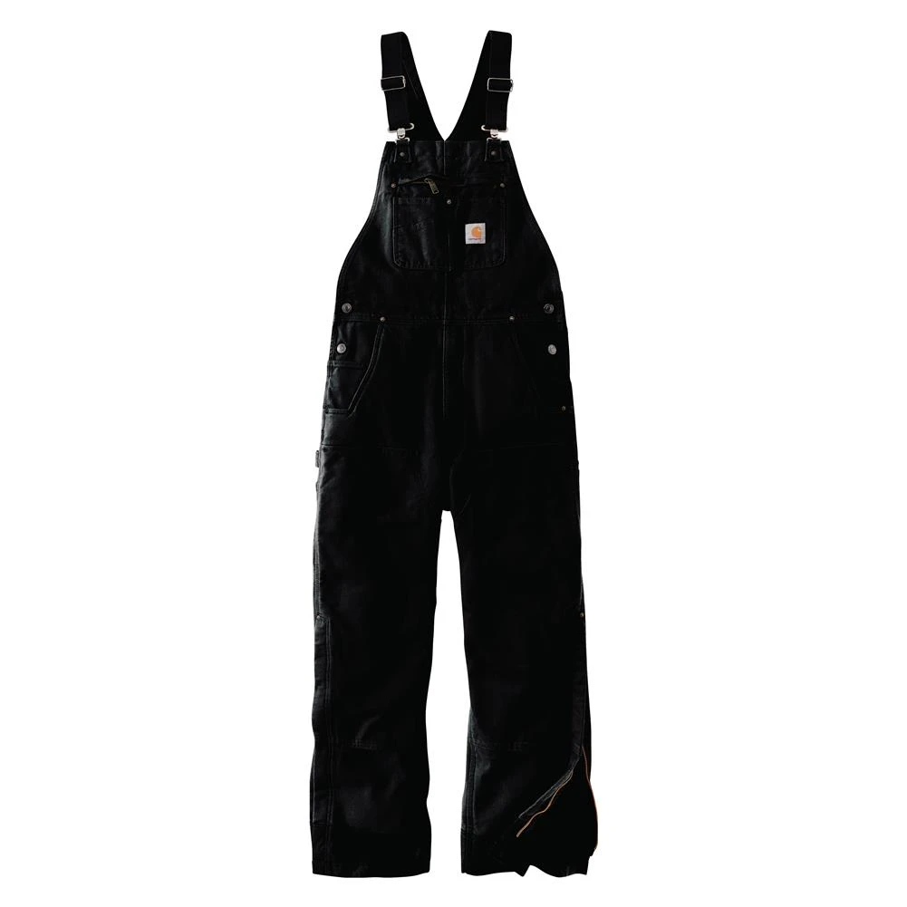 Men's Carhartt Loose Fit Washed Duck Insulated Bib Overalls 7 Men's Carhartt Loose Fit Washed Duck Insulated Bib Overalls - Image 7