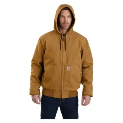 Men's Carhartt Washed Duck Insulated Active Jac -LaCrosse Store 2 1001 carhartt washed duck insulated active jac carhartt brown