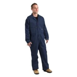 Men's Berne Workwear Flame Resistant Unlined Coveralls -LaCrosse Store 2 650 berne workwear flame resistant unlined coveralls navy
