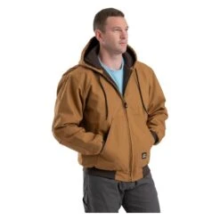 Men's Berne Workwear Original Hooded Jacket -LaCrosse Store 2 650 berne workwear original hooded jacket brown duck