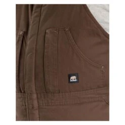 Men's Berne Workwear Original Washed Insulated Bib Overalls -LaCrosse Store 2 650 berne workwear original washed insulated bib overalls bark
