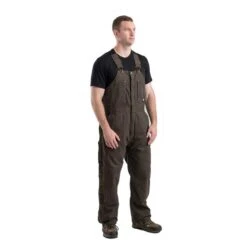 Men's Berne Workwear Original Washed Insulated Bib Overalls -LaCrosse Store 2 650 berne workwear original washed insulated bib overalls olive duck