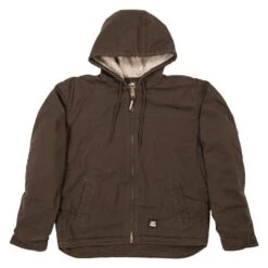 Men's Berne Workwear Washed Hooded Work Coat -LaCrosse Store 2 650 berne workwear washed hooded work coat bark