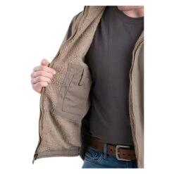 Men's Berne Workwear Washed Hooded Work Coat -LaCrosse Store 2 650 berne workwear washed hooded work coat gray stone