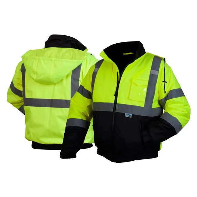Men's Pyramex Hi-Vis Bomber Jacket 3 Men's Pyramex Hi-Vis Bomber Jacket - Image 3