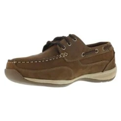 Men's Rockport Works Sailing Club Boat Shoe Steel Toe -LaCrosse Store 2 650 rockport works sailing club boat shoe steel toe brown1