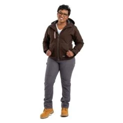 Women's Berne Workwear Modern Hooded Jacket 7 Women's Berne Workwear Modern Hooded Jacket -LaCrosse Store 3 650 berne workwear modern hooded jacket dark brown