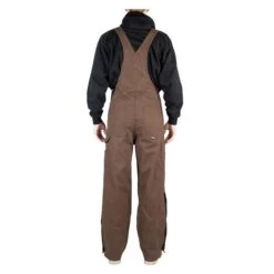 Men's Berne Workwear Unlined Washed Duck Bib Overalls -LaCrosse Store 3 650 berne workwear unlined washed duck bib overalls bark