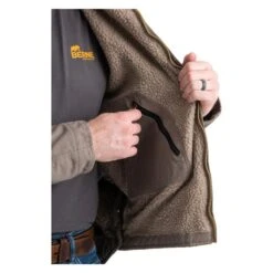 Men's Berne Workwear Washed Hooded Work Coat -LaCrosse Store 3 650 berne workwear washed hooded work coat gray stone