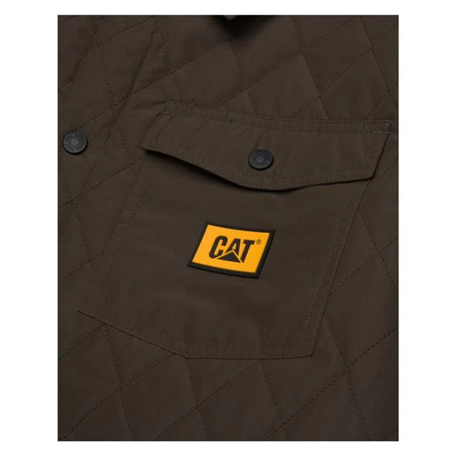 Men's CAT Quilted Ripstop Shirt Jacket 4 Men's CAT Quilted Ripstop Shirt Jacket - Image 4