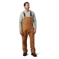 Men's Wolverine Sawmill Duck Bib Overalls -LaCrosse Store 3 650 wolverine sawmill duck bib overalls whiskey