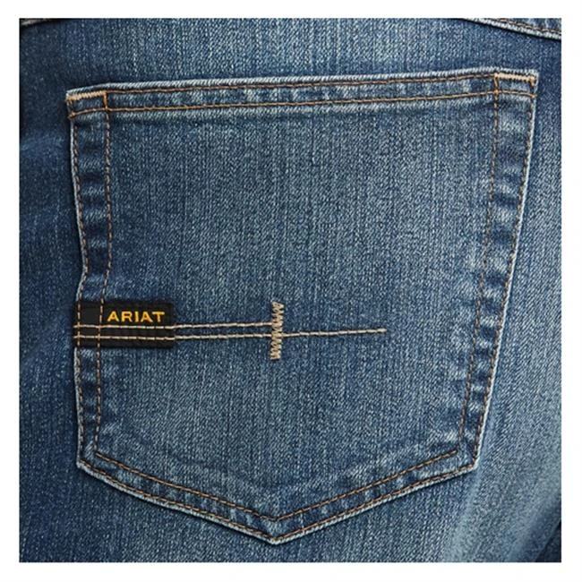 Men's Ariat Rebar M3 Loose DuraStretch Basic Stackable Straight Leg Jeans 5 Men's Ariat Rebar M3 Loose DuraStretch Basic Stackable Straight Leg Jeans - Image 5