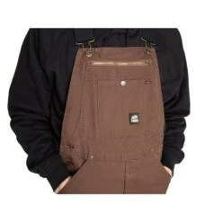 Men's Berne Workwear Unlined Washed Duck Bib Overalls -LaCrosse Store 4 650 berne workwear unlined washed duck bib overalls bark
